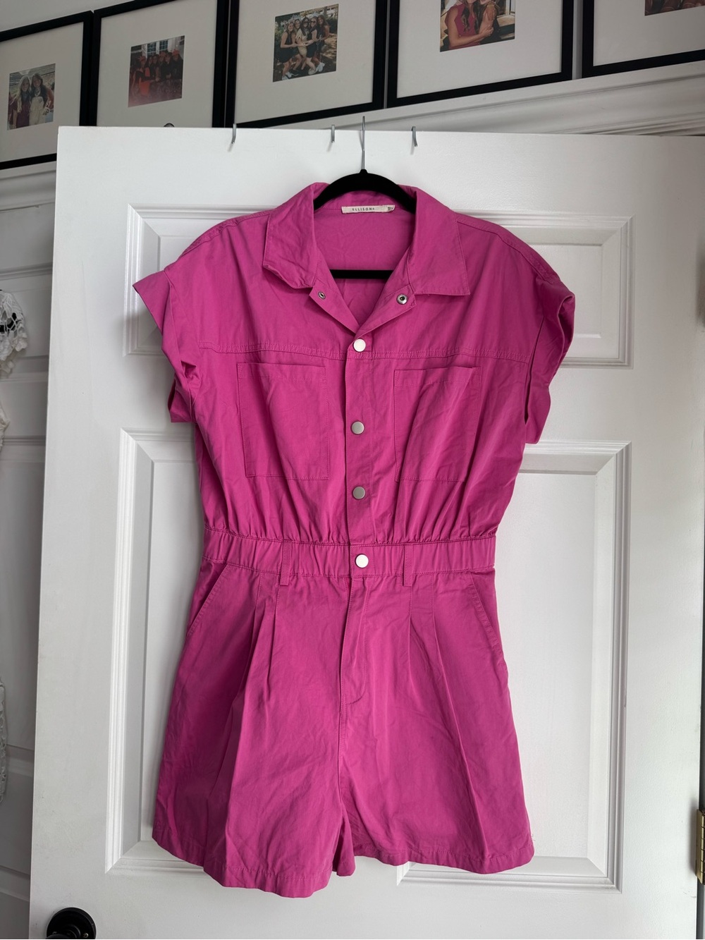 Pink Short Sleeve Romper